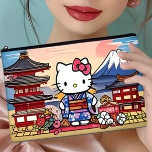 Hello Kitty Kimono Cosmetics Bag - Pink and Blue